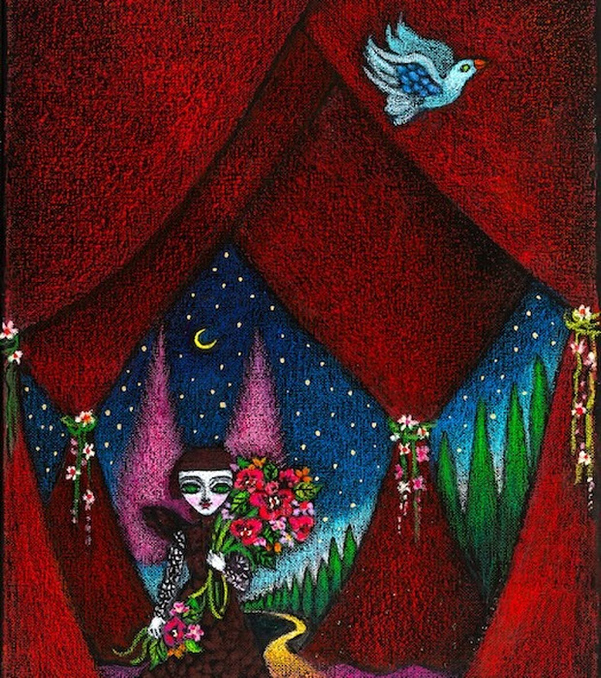 木から受ける智慧や愛を感じる新作絵画に注目。藤田理麻の個展