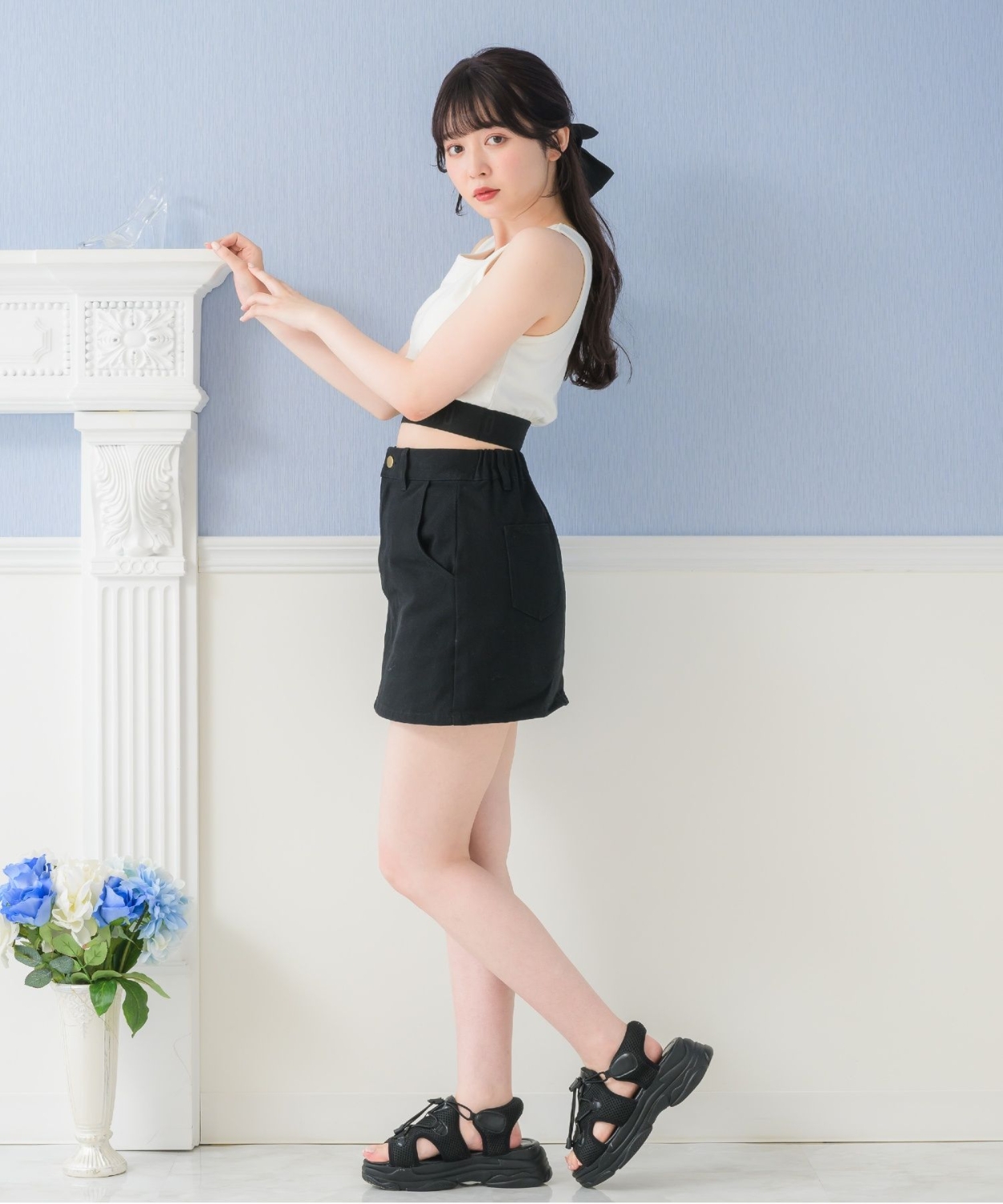 裾ロゴタンク|ems excite | RETRO GIRL ONLINE STORE レトロガール