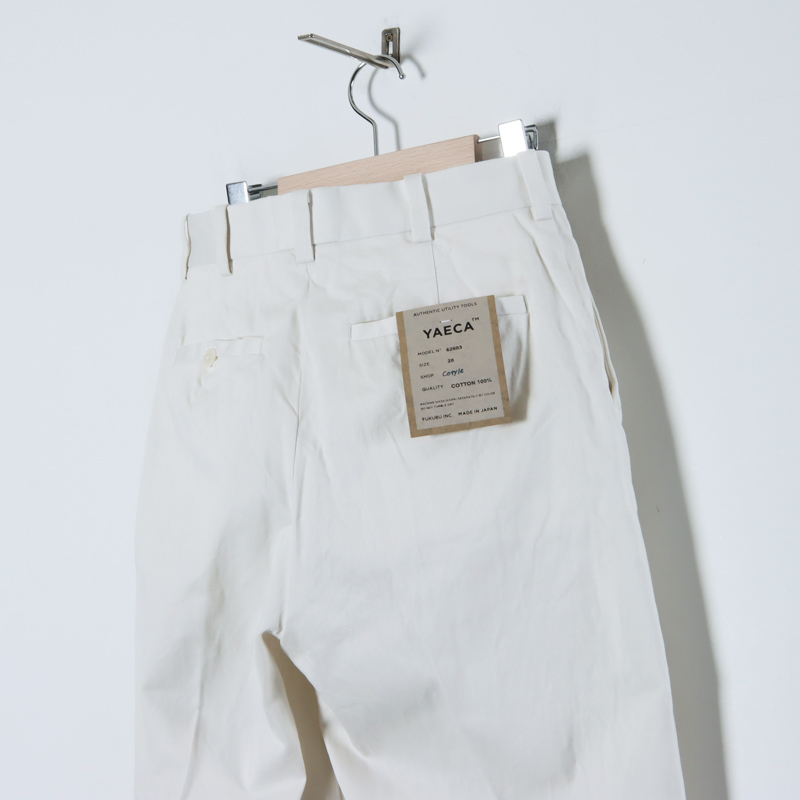 YAECA (ヤエカ) CHINO CLOTH PANTS CREASED / チノクロスパンツクリース