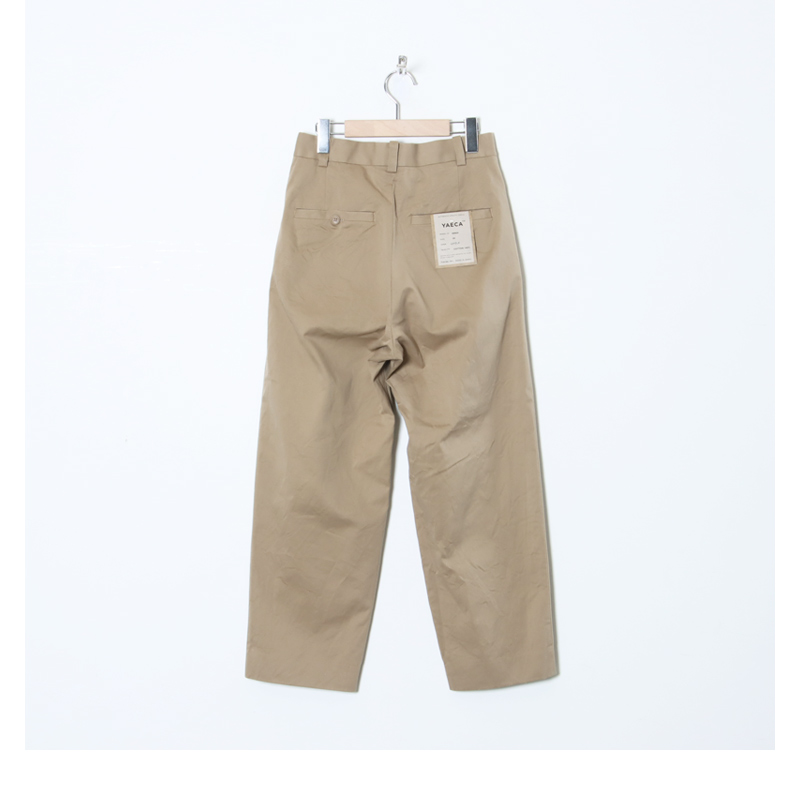 YAECA (ヤエカ) CHINO CLOTH PANTS TWO TUCK TAPERED / チノクロス