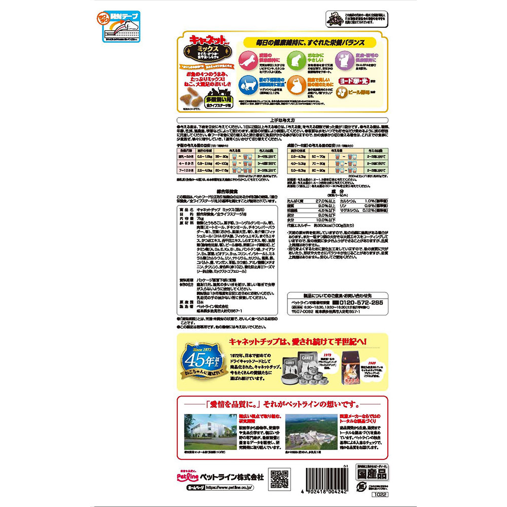 キャネットチップ ミックス 7kg | キャットフード 通販