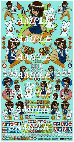 プラモのモ子ちゃん ステッカーセット[タミヤ]《在庫切れ》
