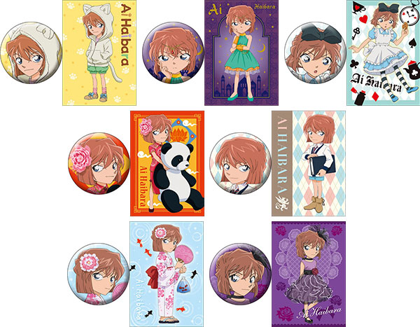 灰原哀 「名探偵コナン 缶バッジ+ヘッドフォンver.」 名探偵コナン