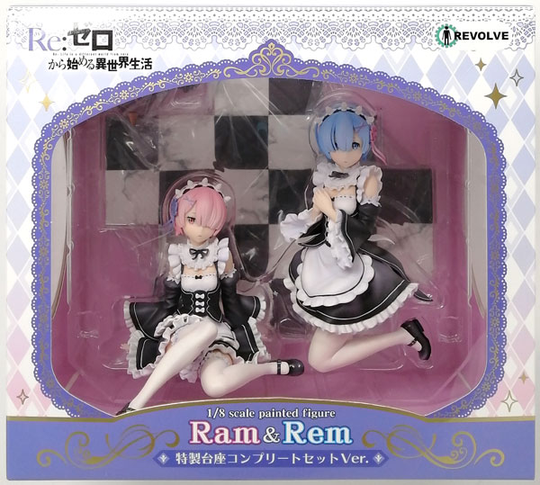 中古】(本体B/箱B)Re：ゼロから始める異世界生活 ラム＆レム 特製台座