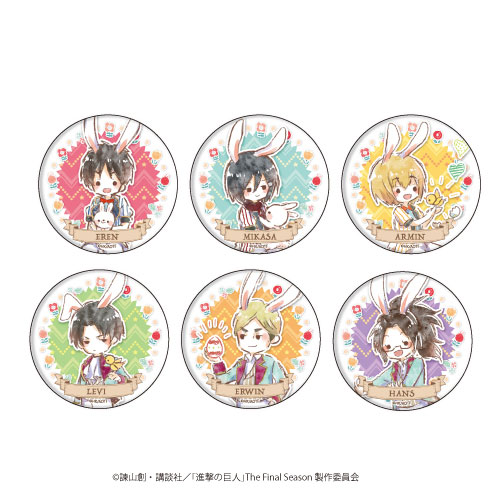 缶バッジ「進撃の巨人」05/イースターver. グラフアート 6個入りBOX[A3