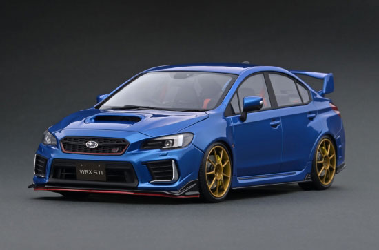 1/18 SUBARU WRX (CBA-VAB) STI Blue[イグニッションモデル]【送料無料