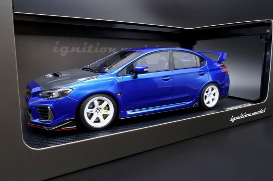 1/18 SUBARU WRX (CBA-VAB) STI Blue[イグニッションモデル]【送料無料