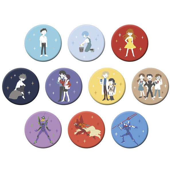 ② 新世紀エヴァンゲリオン トレーディング 缶バッジ 15箱 計240個 新