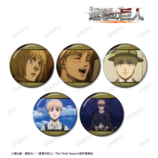 正規品進撃の巨人アルミン原作缶バッチ アルミン・アルレルト缶バッチ
