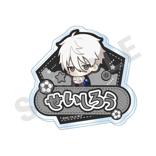 御影玲王 ブルーロック 缶バッジ だっこシリーズ 引きver ① 描き