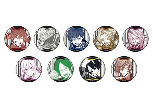 桃源暗鬼 メディコス イラスト缶バッジ シルバーマット 原作 4BOX 未