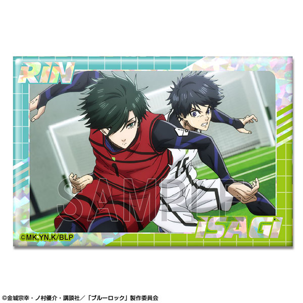 ブルーロック ホログラム缶バッジ マズル 原作絵 潔 凪 二子 玲王