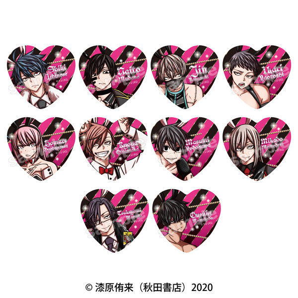 桃源暗鬼 桃角桜介 缶バッジ メイド 15個 桃源暗鬼 桃角桜