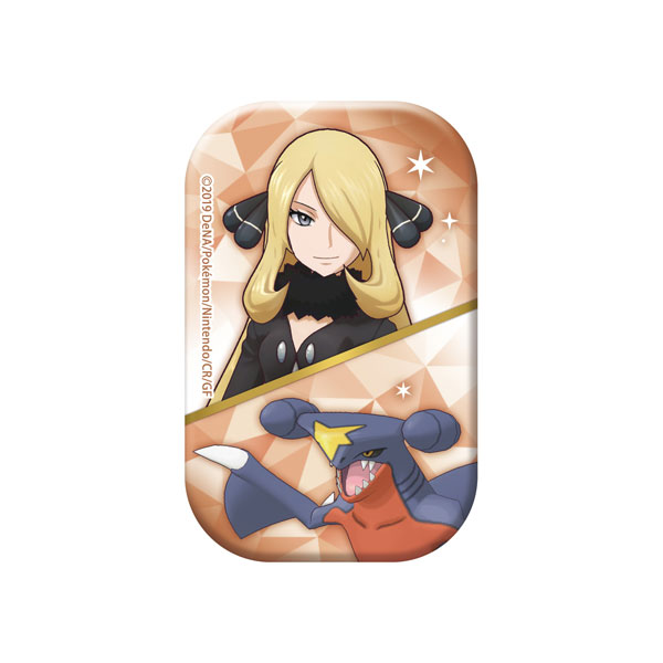 ポケモンマスターズ EX』 スクエア缶バッジ シロナ＆ガブリアス