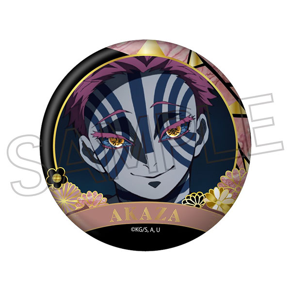 鬼滅の刃 螺鈿風シリーズ 缶バッジ Vol.4 猗窩座（再販）[ツインクル