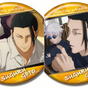 呪術廻戦 夏油傑＆真人＆漏瑚＆両面宿儺 ねんどろいどぷらす 缶バッジ