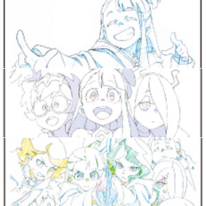 REPLICA GENGA 3枚セット「リトルウィッチアカデミア」02/B(原画)[A3