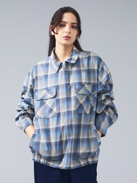 PENDLETON/ペンドルトン】Zip Shirt Jacket/オンブレーチェック