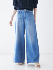 Healthy denim】ワイドパンツデニム｜qualite / カリテ