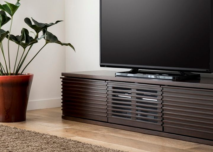 ルーバー・テレビボードv02 L～ローボード～ルーバーデザインが