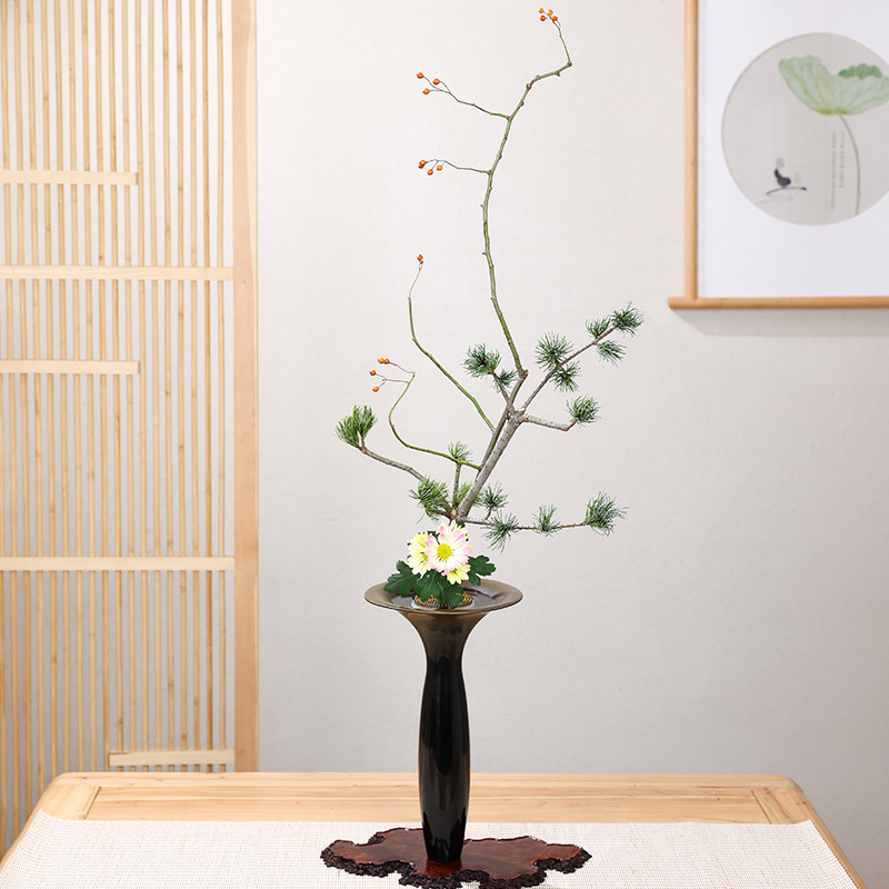 池坊 専好立華瓶 薄端 立花 華道 いけばな 花器 ※品