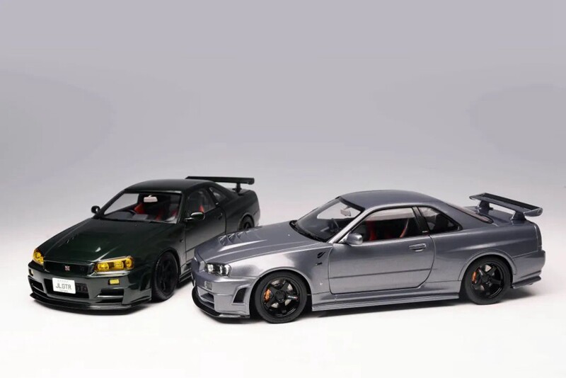 MOTORHELIX 1:18 Nissan Skyline GT-R R34 CRS VER Simulation Alloy