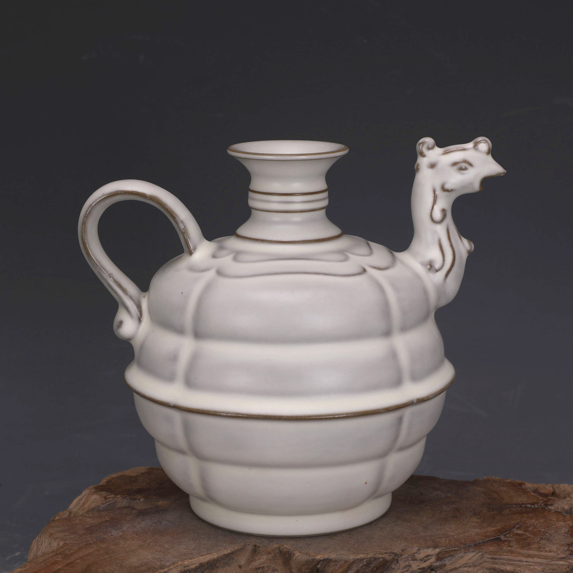 中国古陶磁器 中国古美術 古玩 清朝 清代 白磁 点緑釉 小壺 花入 鼻煙