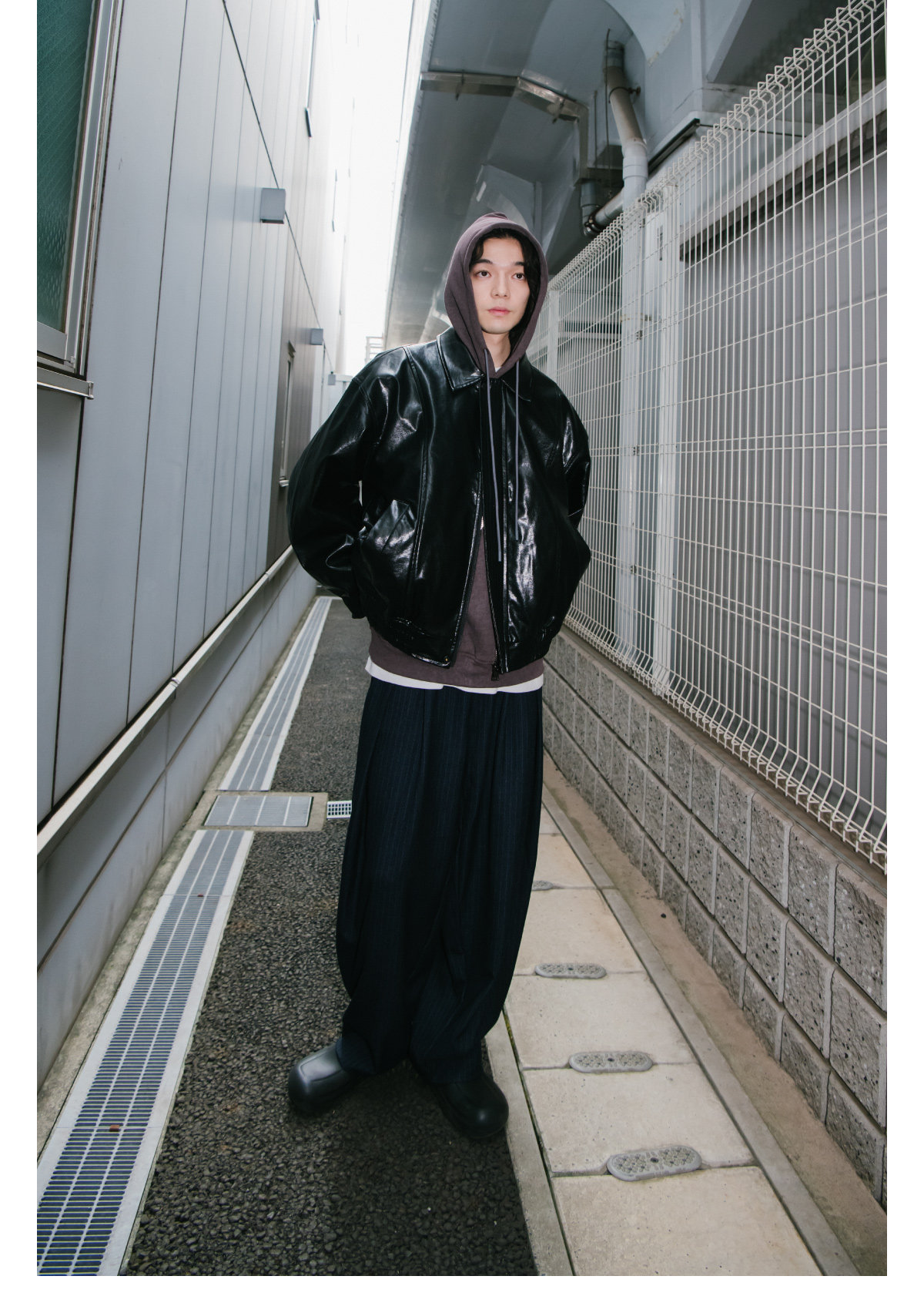 archive fuga leather jacket japanese 00s archive fuga fur leather