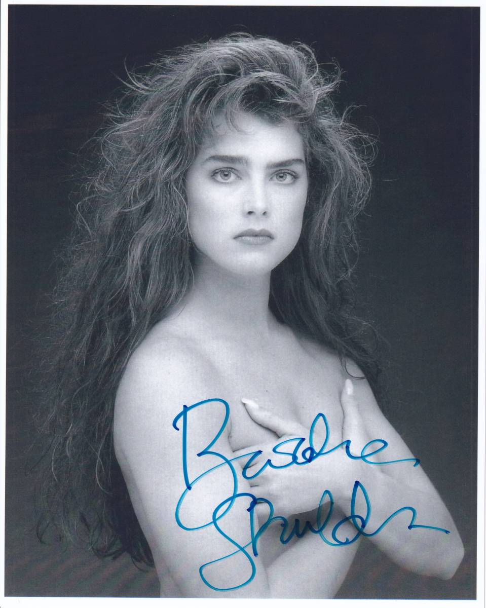 UACCRD】ブルックシールズ直筆サイン□プリティ・ベビー/青い珊瑚礁 ○