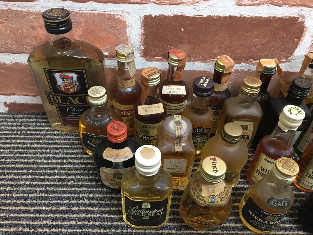 21本セット◇古酒 ミニボトル ミニチュアボトル 小瓶 ウィスキー