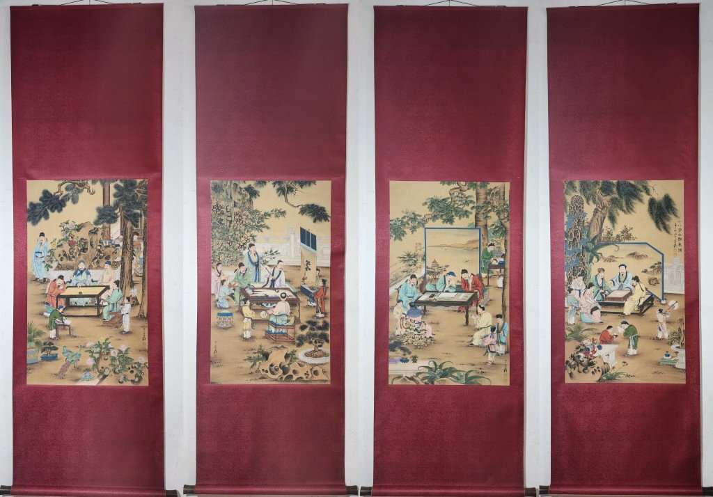 掛け軸八大山人肉筆保証時代保証桐箱付