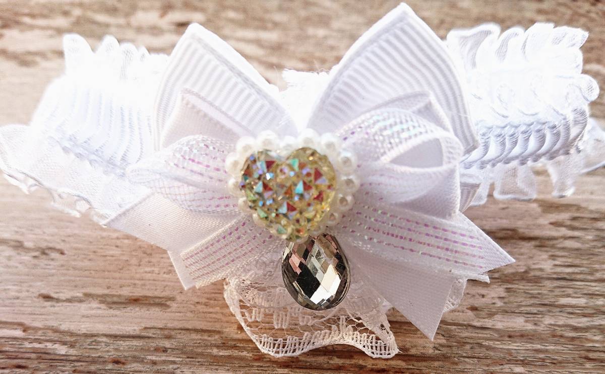 幅広シュシュ(ピンク×黒②)つまみ細工付き、わんちゃん猫ちゃん用 猫の