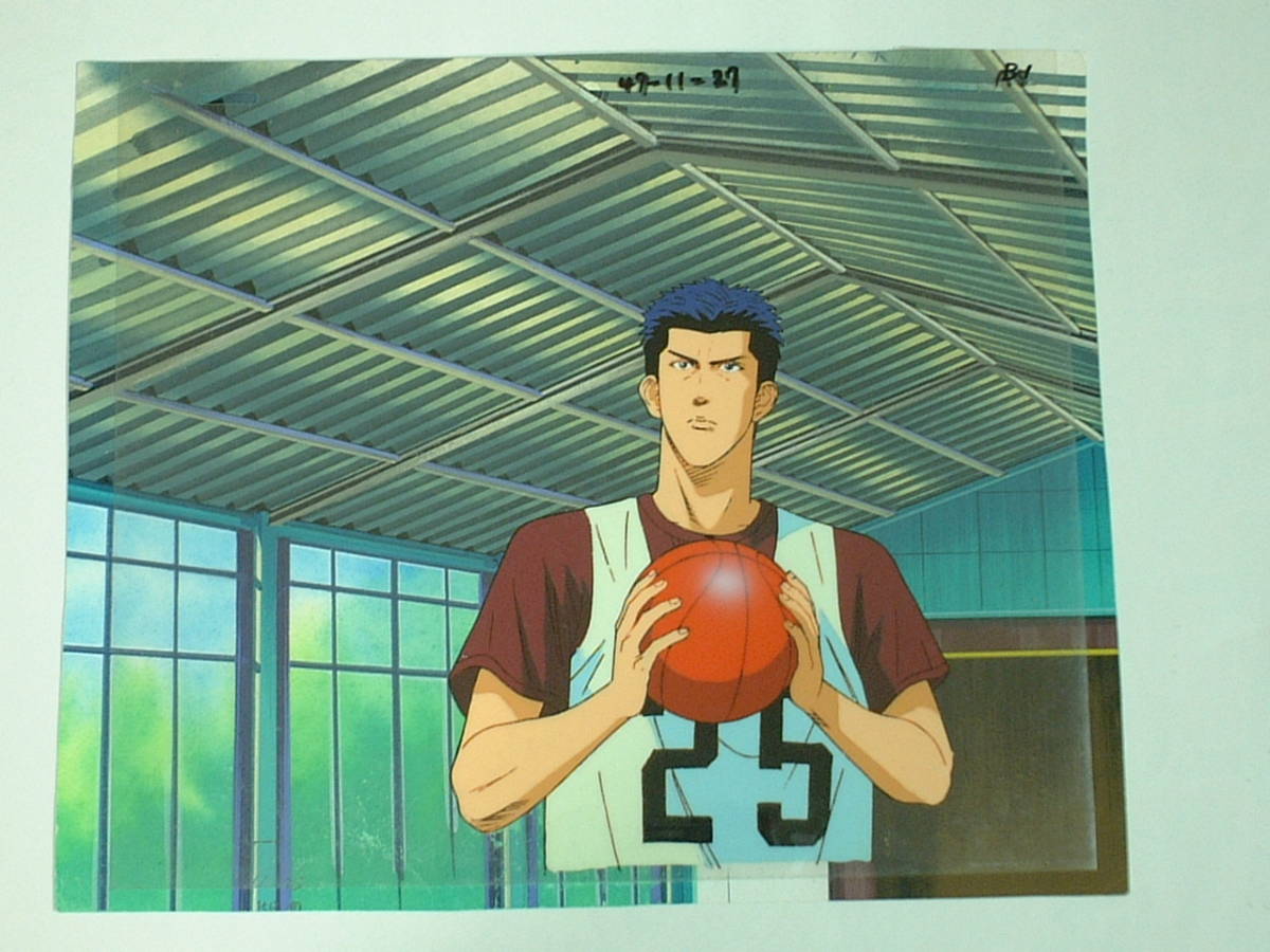 □スラムダンク セル画 《三井 寿》 背景付2 □