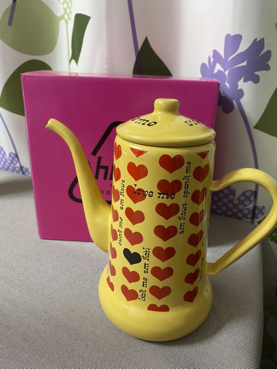 XJAPAN hide ホーローポット イエローハート XJAPAN hide ホーロー