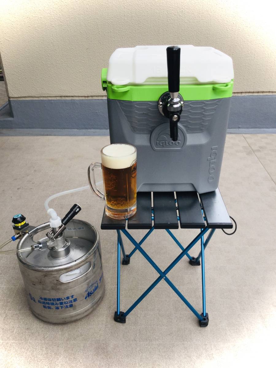 即使用可能クーラーボックス型氷冷式ビールサーバー