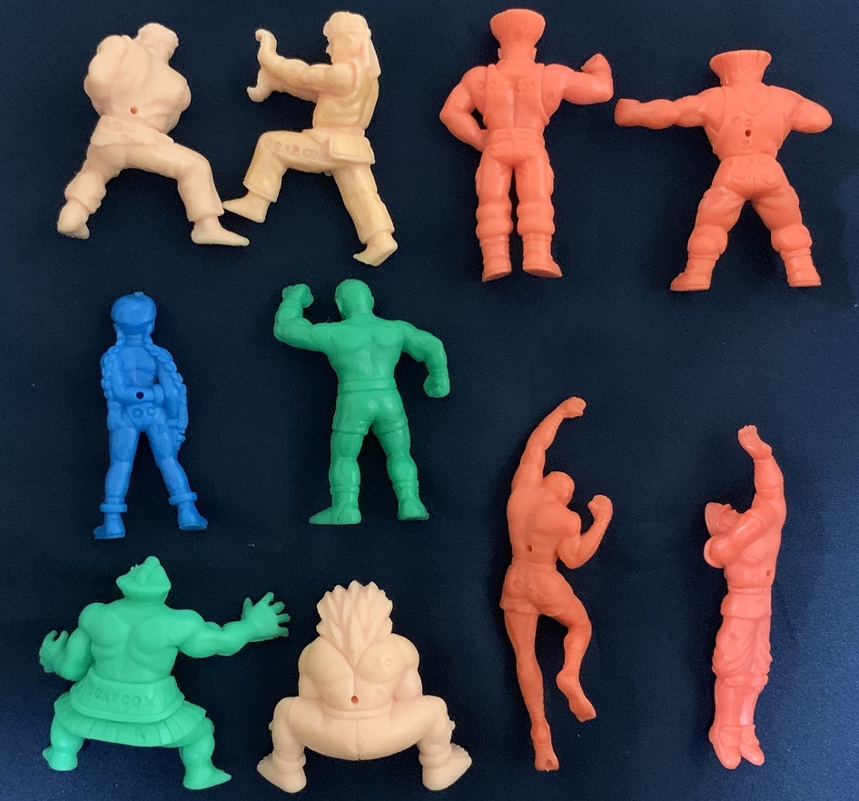 ストリートファイターⅡ 消しゴム リュウ，ケン，サガット，バルログ