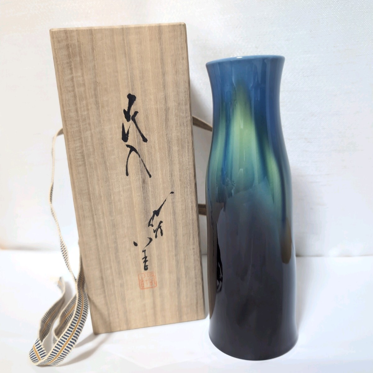 人間国宝柳雨軒三代徳田八十吉徳田正彦九古彩釉獅子摘龍耳香炉共箱