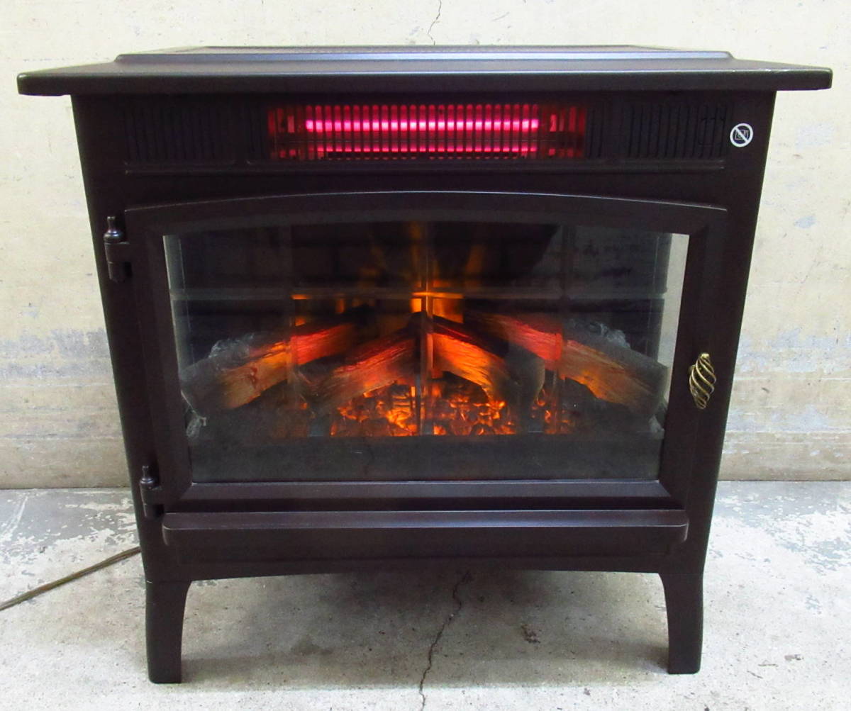 ○美品○暖炉風 電気温風機 DFI-5010-01 QVCジャパン