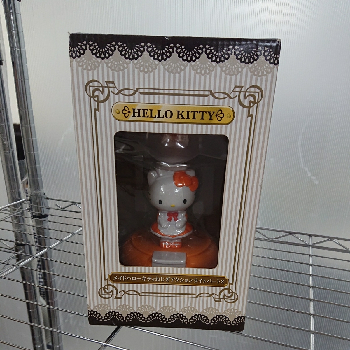 希少 メイド ハローキティ おじぎ アクションライト フィギュア型 2007