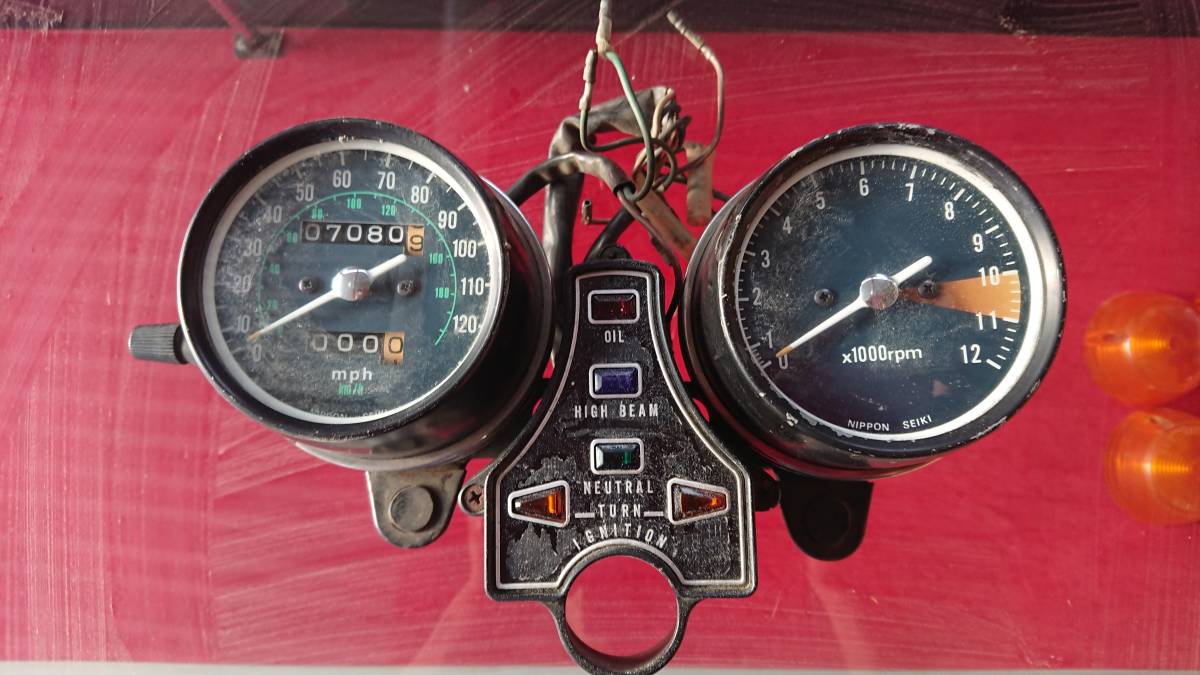 CB400FOUR 純正メーター 一式 CB400F スーパーホーク当時beet NC36