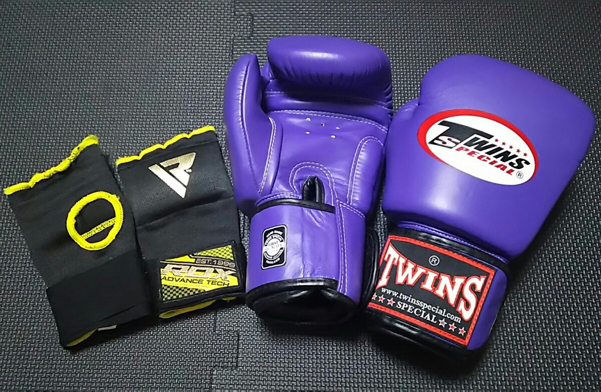 本革製WINDYボクシンググローブ 10oz 紫 キックボクシング 本革製WINDY