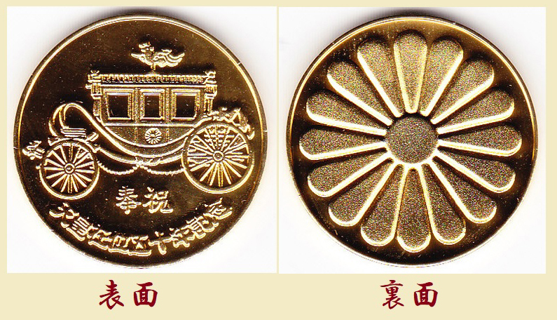 天皇陛下御在位五十年 喜寿記念 硬貨