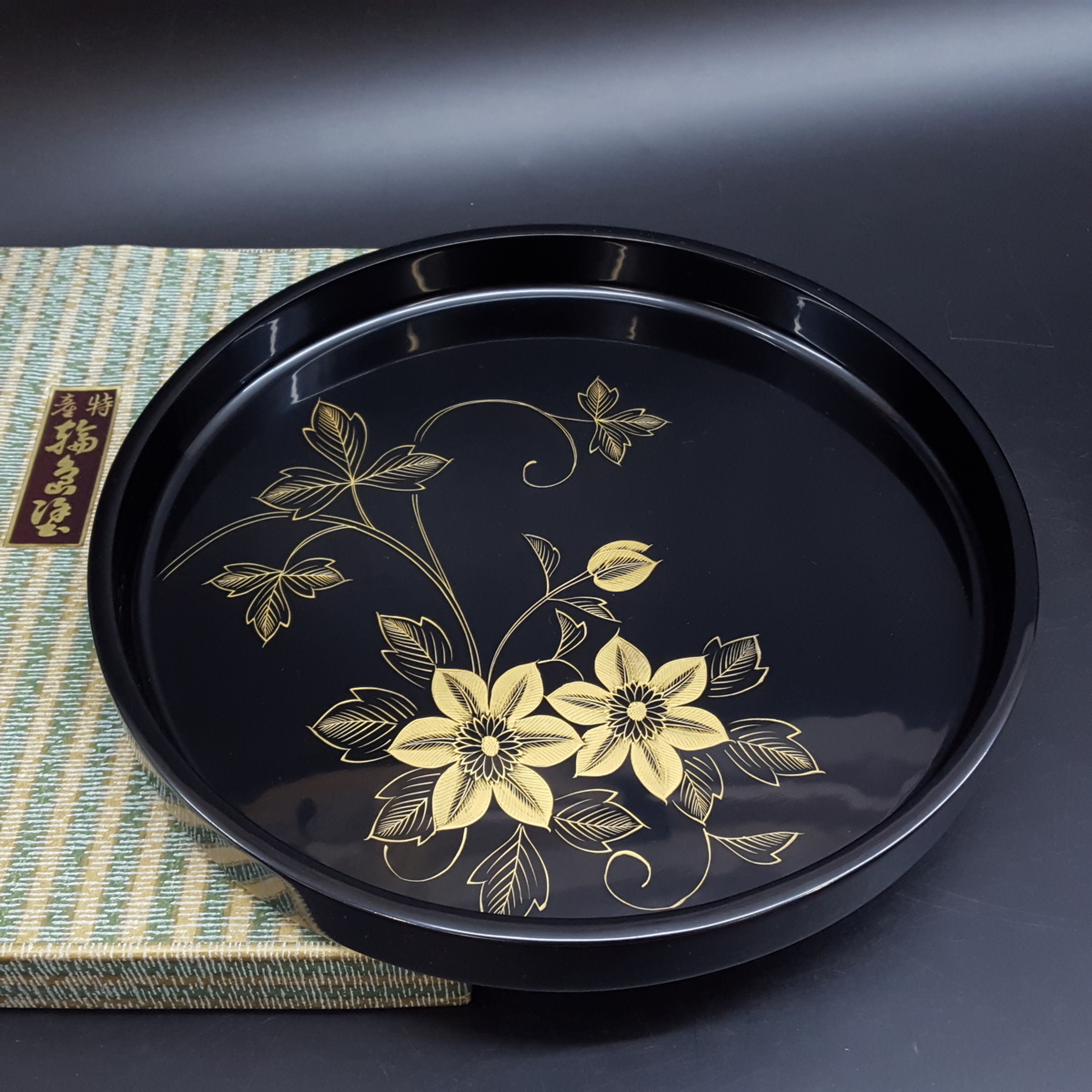 漆器 沈金金蒔絵 木製 脚付きお膳 大中小 御膳 殿様膳 本膳 骨董 時代物