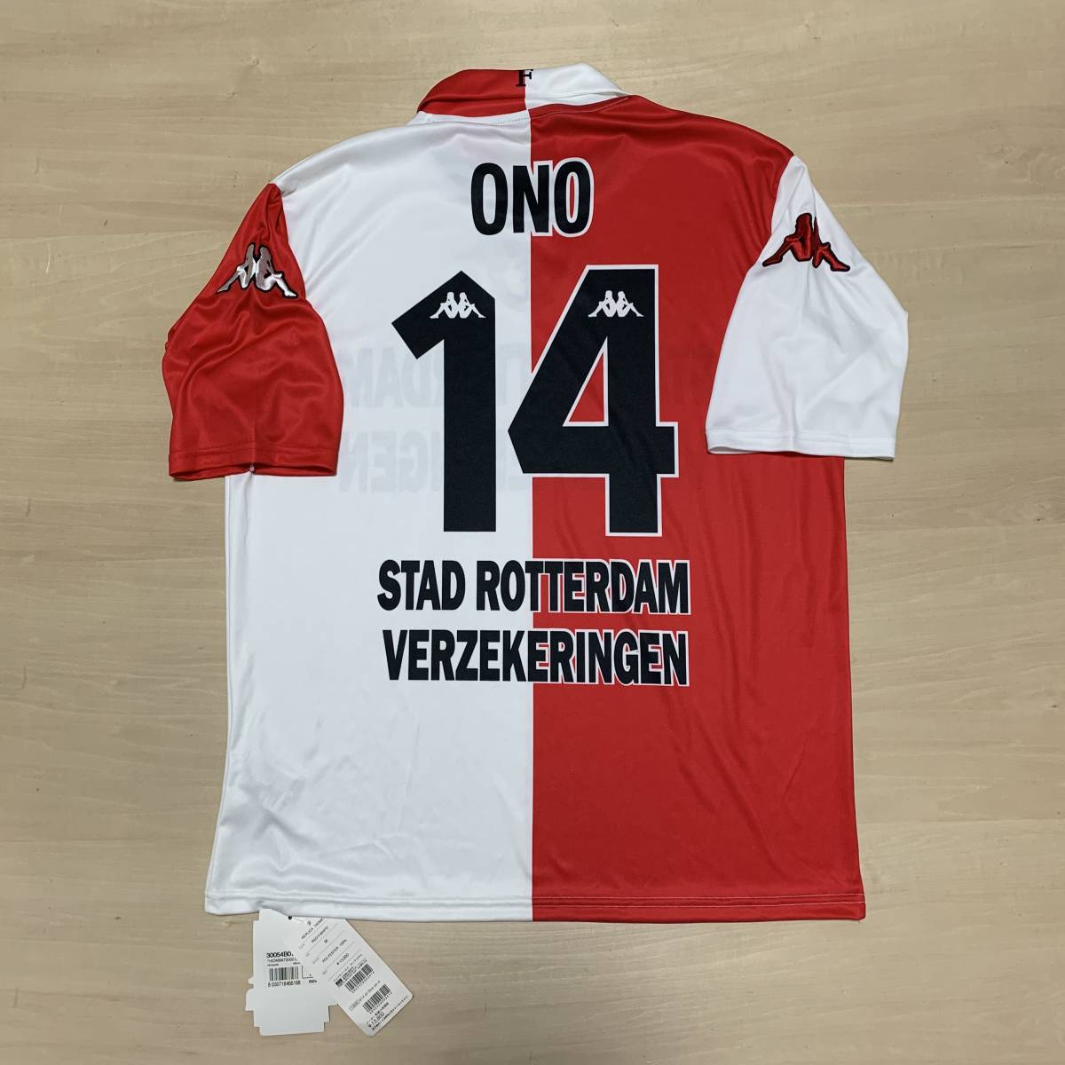 フェイエノール小野伸二ユニフォーム01-02アウェイカップ戦仕様 【公式