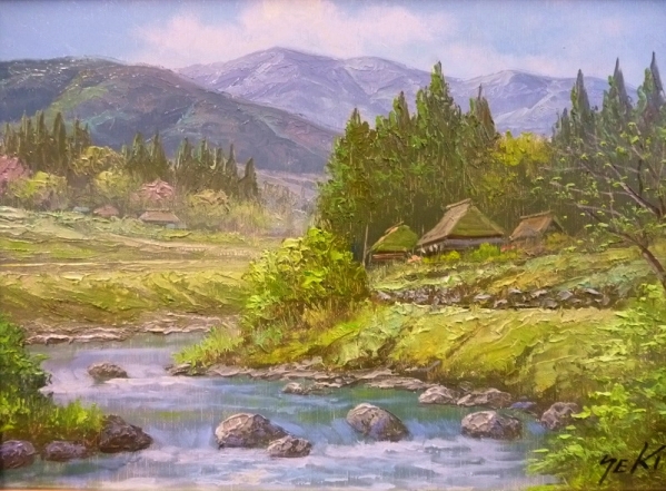 ART】関健造真筆(山村清流)4号