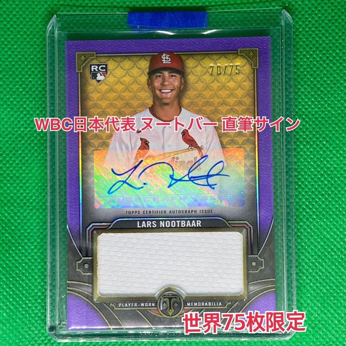 直筆サインカード / ラーズ・ヌートバー / WBC / 20 直筆サインカード