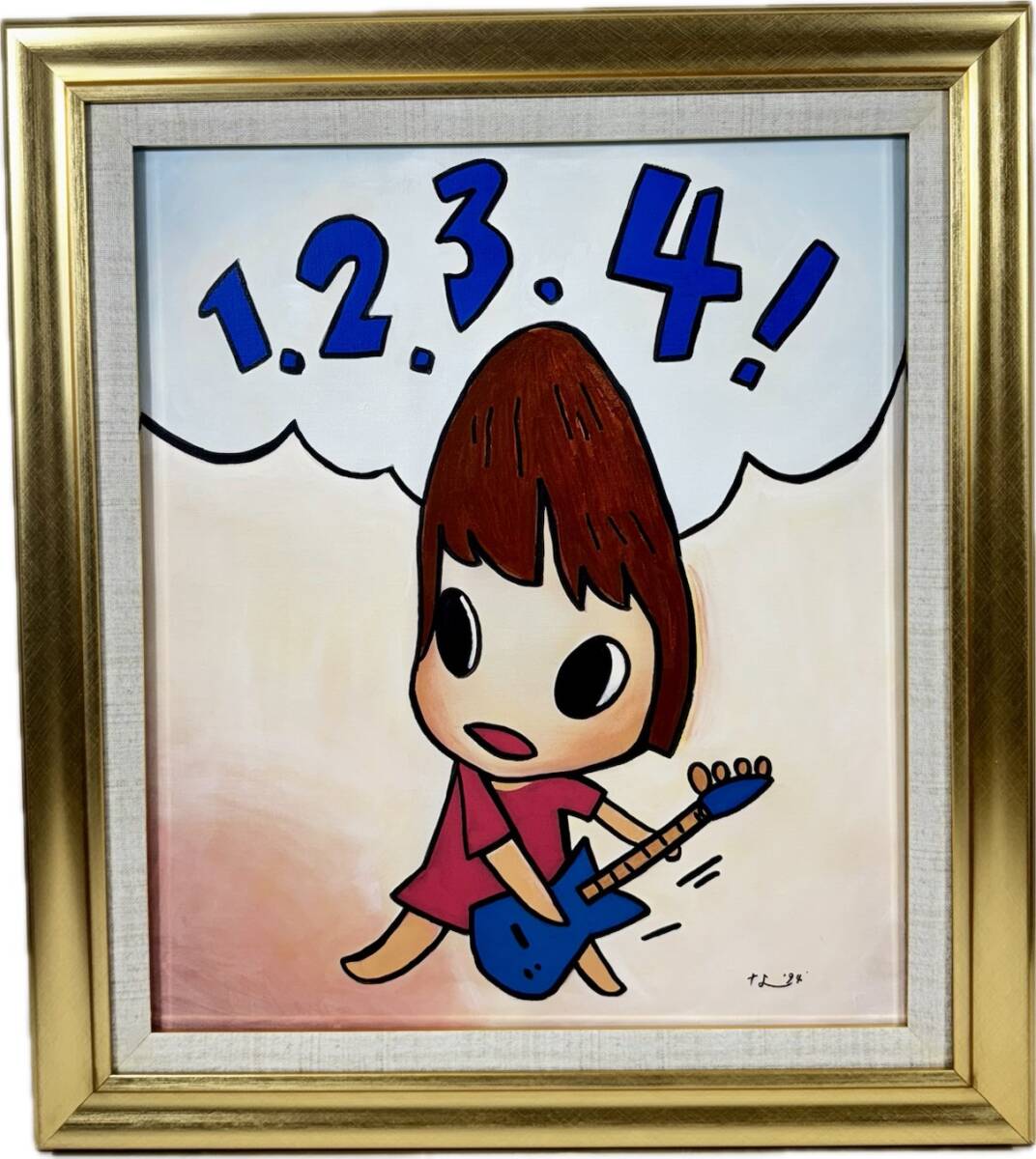 海外アーティスト油彩肉筆画キャンバスサイン有