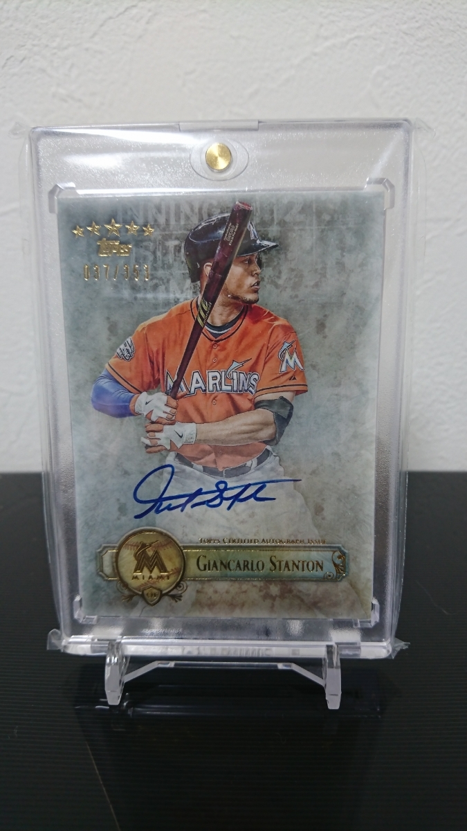 topps2015 ジャンカルロ・スタントン布カード