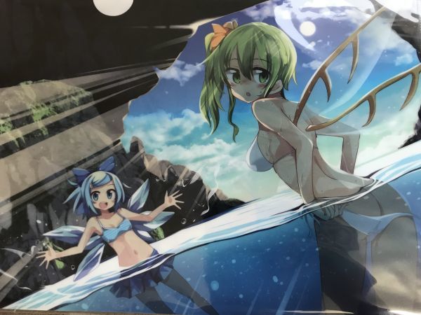 東方project チルノ だいちゃん 水着 美少女 クリアファイル VY52