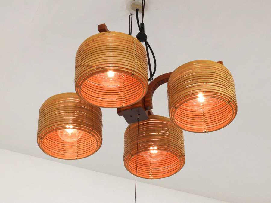 希少】Yamagiwa 町田悟 和モダン ランプ 照明 ビンテージ 洋室にも